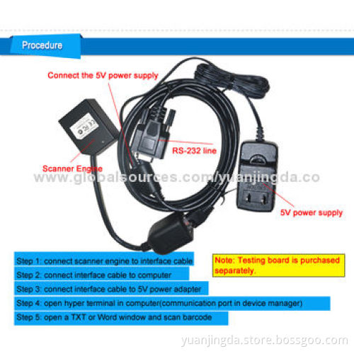 LV3000R 1D 2D OEM Mini USB Barcode Scanner with IP54 Water- and Dust-resistant Function